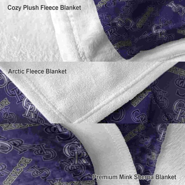 colorado rockies diehard fans blue blanket premium grade