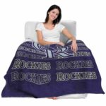 colorado rockies fan pride blue blanket latest model