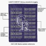 colorado rockies fan pride blue blanket new arrival