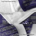colorado rockies fan pride blue blanket premium grade