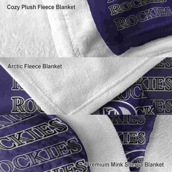 colorado rockies fan pride blue blanket premium grade
