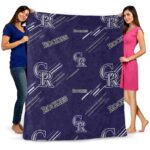 colorado rockies fan spirit blue blanket fashion forward