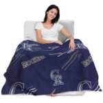 colorado rockies fan spirit blue blanket latest model