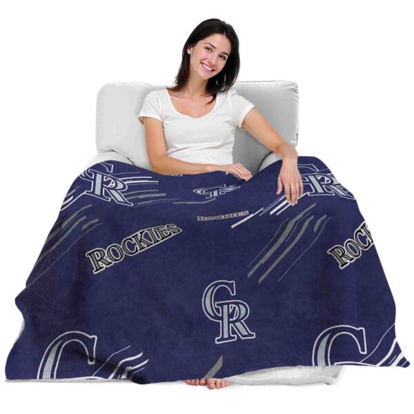 colorado rockies fan spirit blue blanket latest model