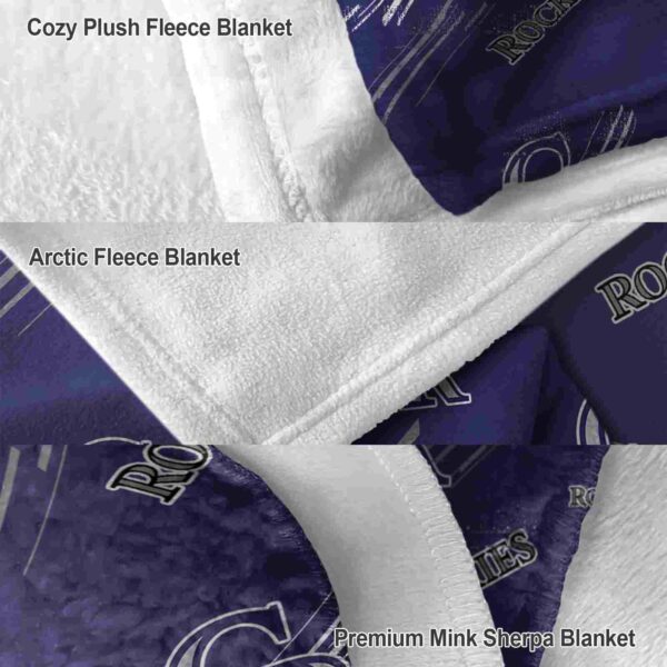 colorado rockies fan spirit blue blanket premium grade