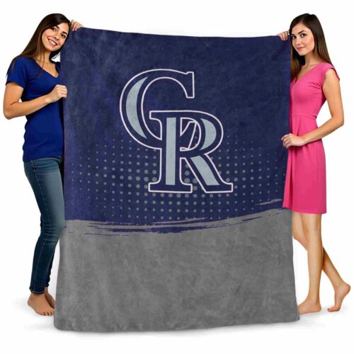 colorado rockies gradient dots blue blanket fashion forward