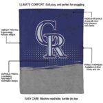 colorado rockies gradient dots blue blanket new arrival