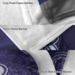 colorado rockies gradient dots blue blanket premium grade