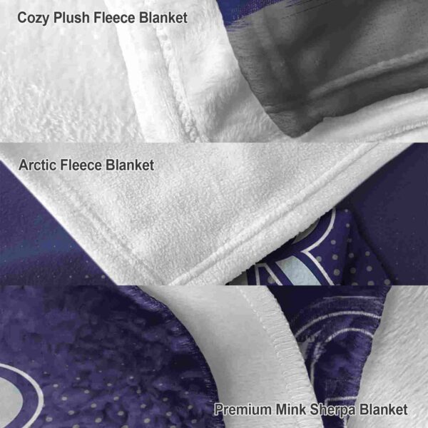 colorado rockies gradient dots blue blanket premium grade