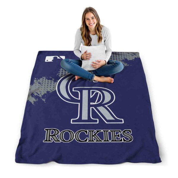 colorado rockies grunge texture blue blanket high quality