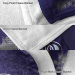 colorado rockies grunge texture blue blanket premium grade