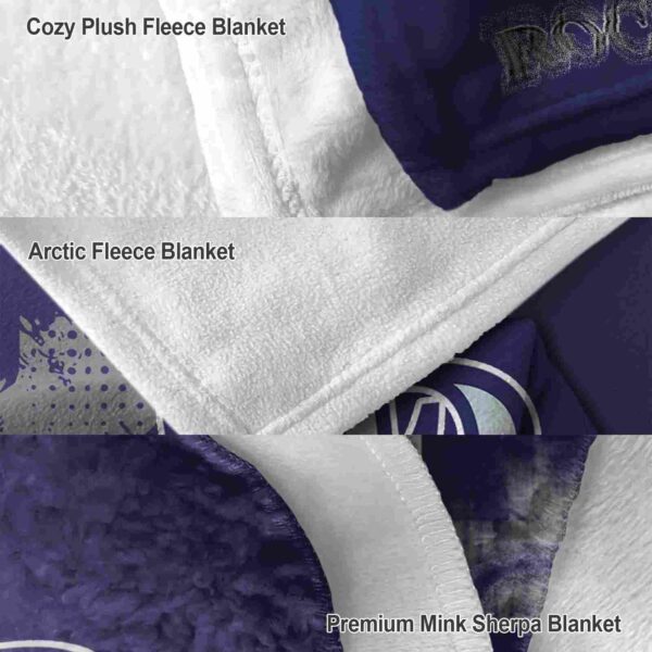 colorado rockies grunge texture blue blanket premium grade