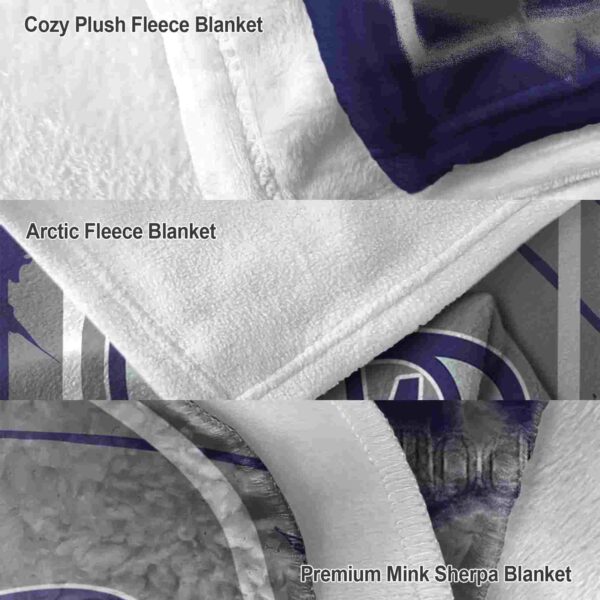 colorado rockies splatter effect blue blanket premium grade