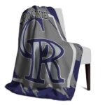 colorado rockies splatter effect blue blanket top rated