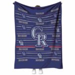 colorado rockies striped pattern blue blanket best selling