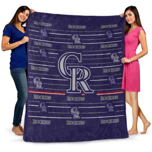 colorado rockies striped pattern blue blanket fashion forward