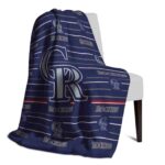 colorado rockies striped pattern blue blanket top rated