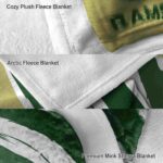colorado state rams brushstrokes green white blanket best selling
