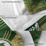 colorado state rams diagonal stripes green blanket best selling