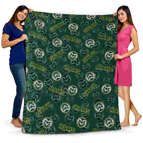 colorado state rams diehard fans green blanket fashion forward