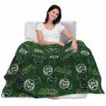 colorado state rams diehard fans green blanket best selling