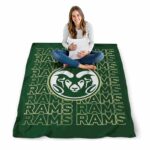 colorado state rams fan pride green blanket high quality