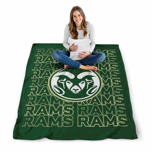 colorado state rams fan pride green blanket high quality