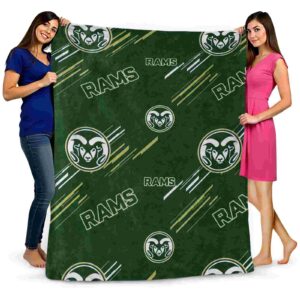 colorado state rams fan spirit green blanket fashion forward