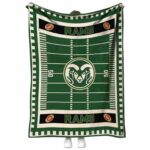 colorado state rams football field green blanket best selling