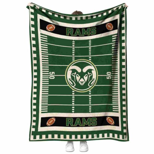 colorado state rams football field green blanket best selling