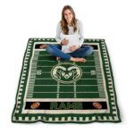colorado state rams football field green blanket best selling