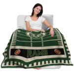 colorado state rams football field green blanket best selling