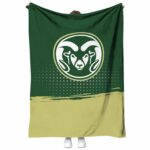 colorado state rams gradient dots green blanket best selling