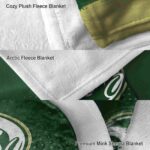 colorado state rams gradient dots green blanket best selling