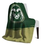 colorado state rams gradient dots green blanket best selling