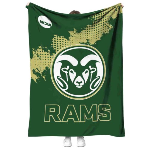 colorado state rams grunge texture green blanket best selling
