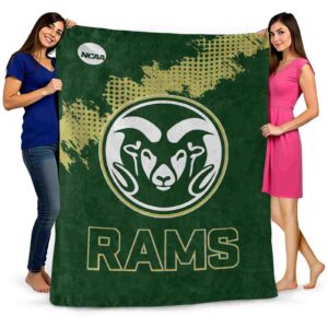 colorado state rams grunge texture green blanket fashion forward