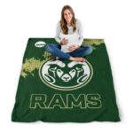 colorado state rams grunge texture green blanket high quality