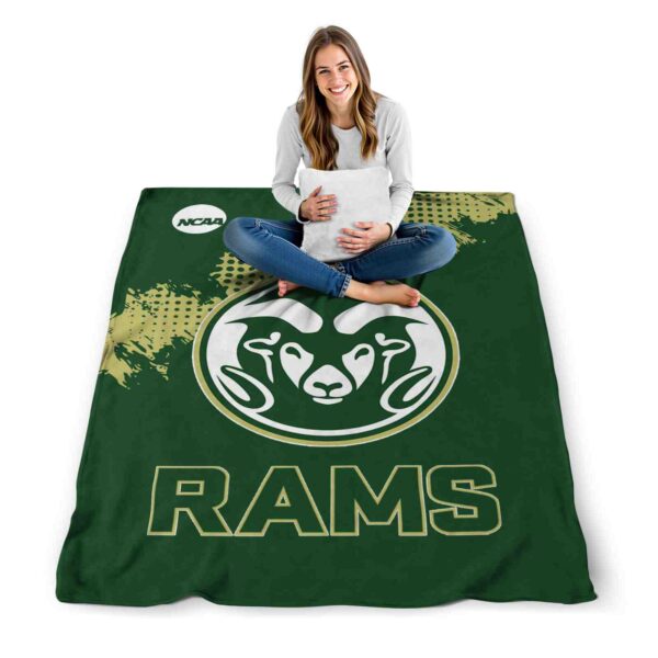 colorado state rams grunge texture green blanket high quality
