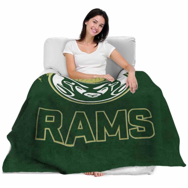 colorado state rams grunge texture green blanket latest model