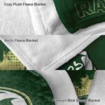colorado state rams grunge texture green blanket premium grade