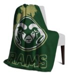 colorado state rams grunge texture green blanket top rated
