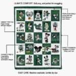 colorado state rams mickey minnie green white blanket new arrival