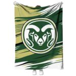 colorado state rams paint streaks green white blanket best selling