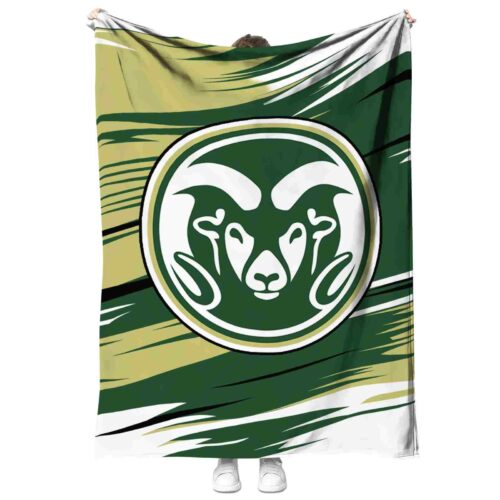 colorado state rams paint streaks green white blanket best selling
