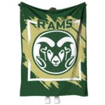 colorado state rams splatter effect green blanket best selling