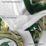 colorado state rams splatter effect green blanket best selling