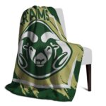 colorado state rams splatter effect green blanket best selling