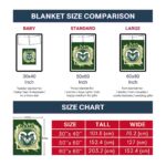 colorado state rams splatter effect green blanket best selling