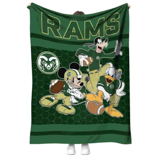 colorado state rams three musketeers green blanket best selling